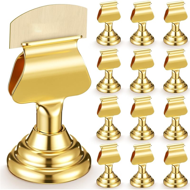 Table Number Gold - Новейшая модель: 12 шт. золотых мини-держателей