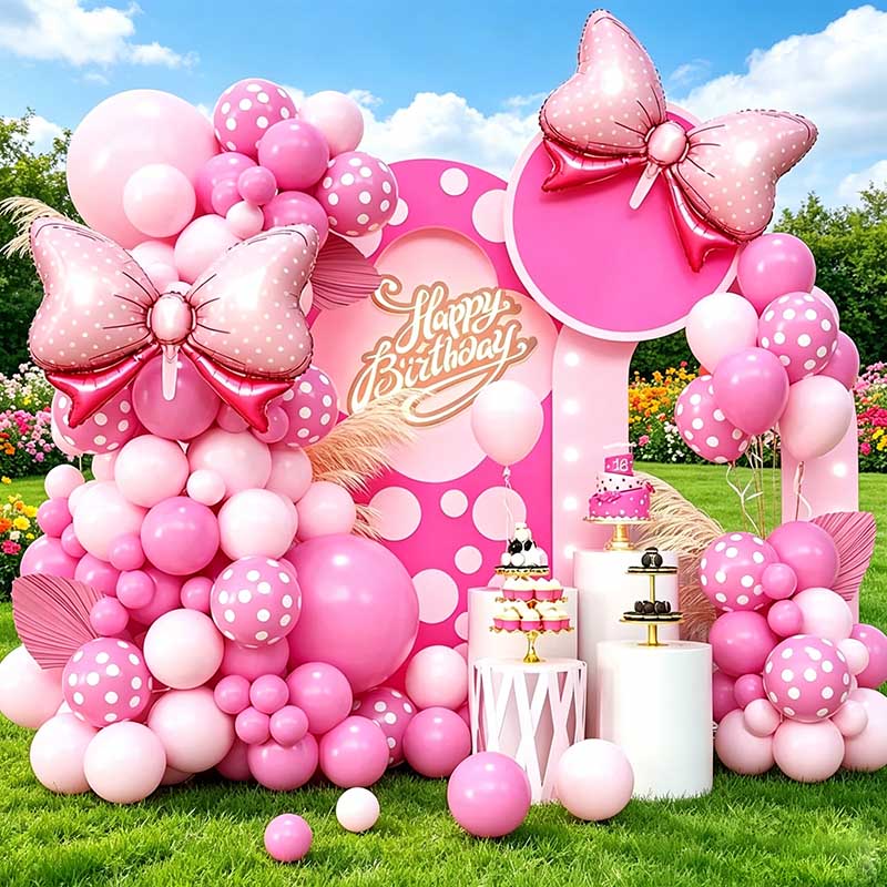 Wedding Day Supply Kit - Набор из 99 розовых фольгированных шаров