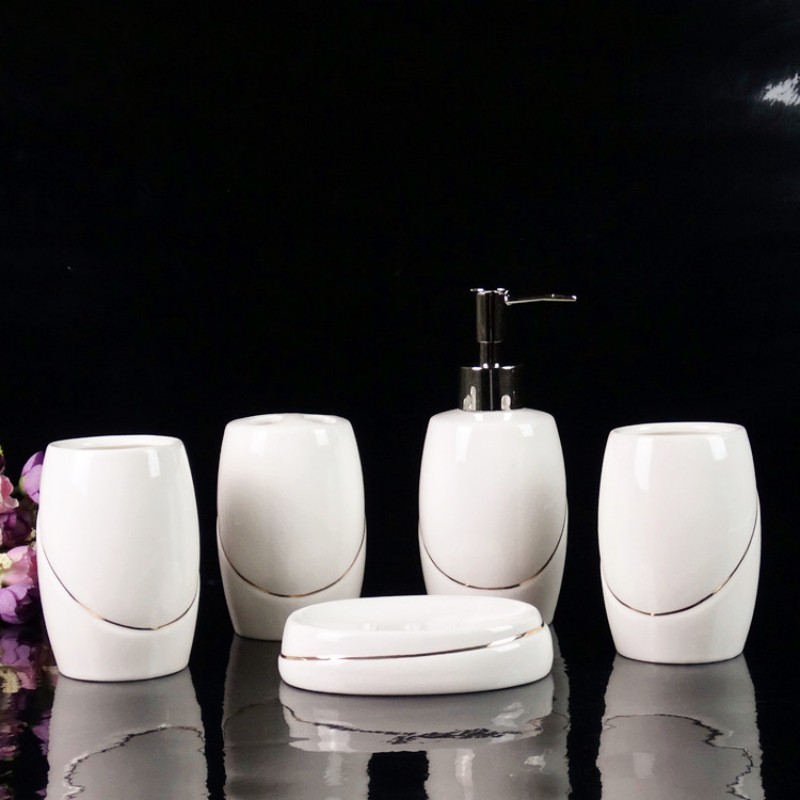Wedding Bathroom Supply Kit - Белый керамический набор принадлежностей для ванной
