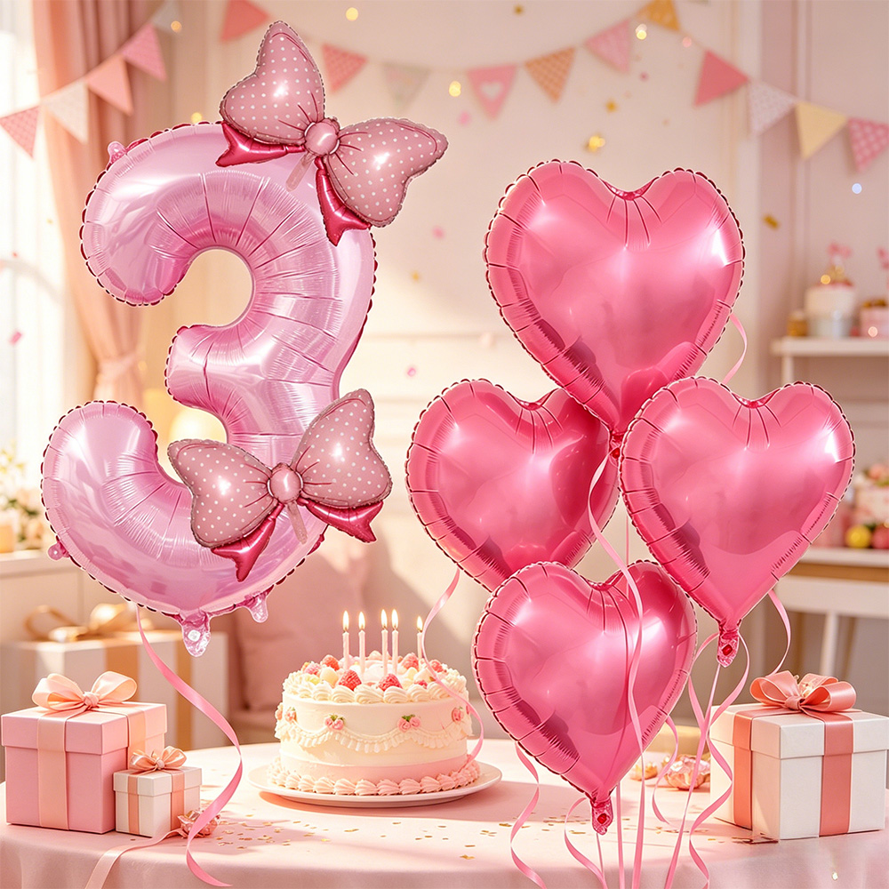 Розовый бантик для вечеринки,  – обзор и цена Confetti Balloon Set