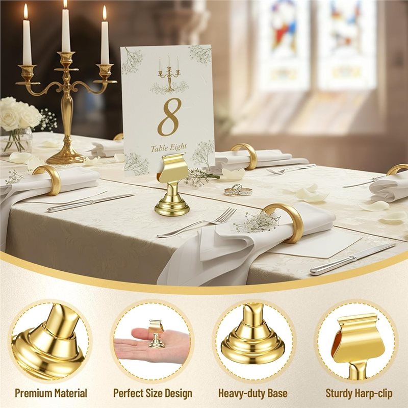Новейшая модель: 12 шт. золоты – обзор и цена Table Number Gold