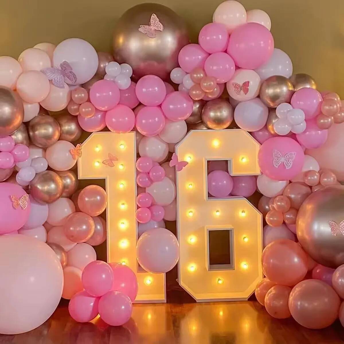 Гигантская светодиодная цифра  – обзор и цена Confetti Balloon Set
