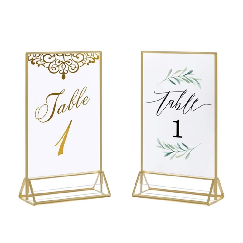 Прозрачная акриловая фоторамка – обзор и цена Table Number Gold