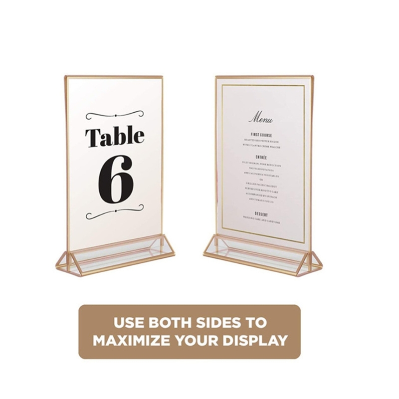 Прозрачная акриловая фоторамка – обзор и цена Table Number Gold