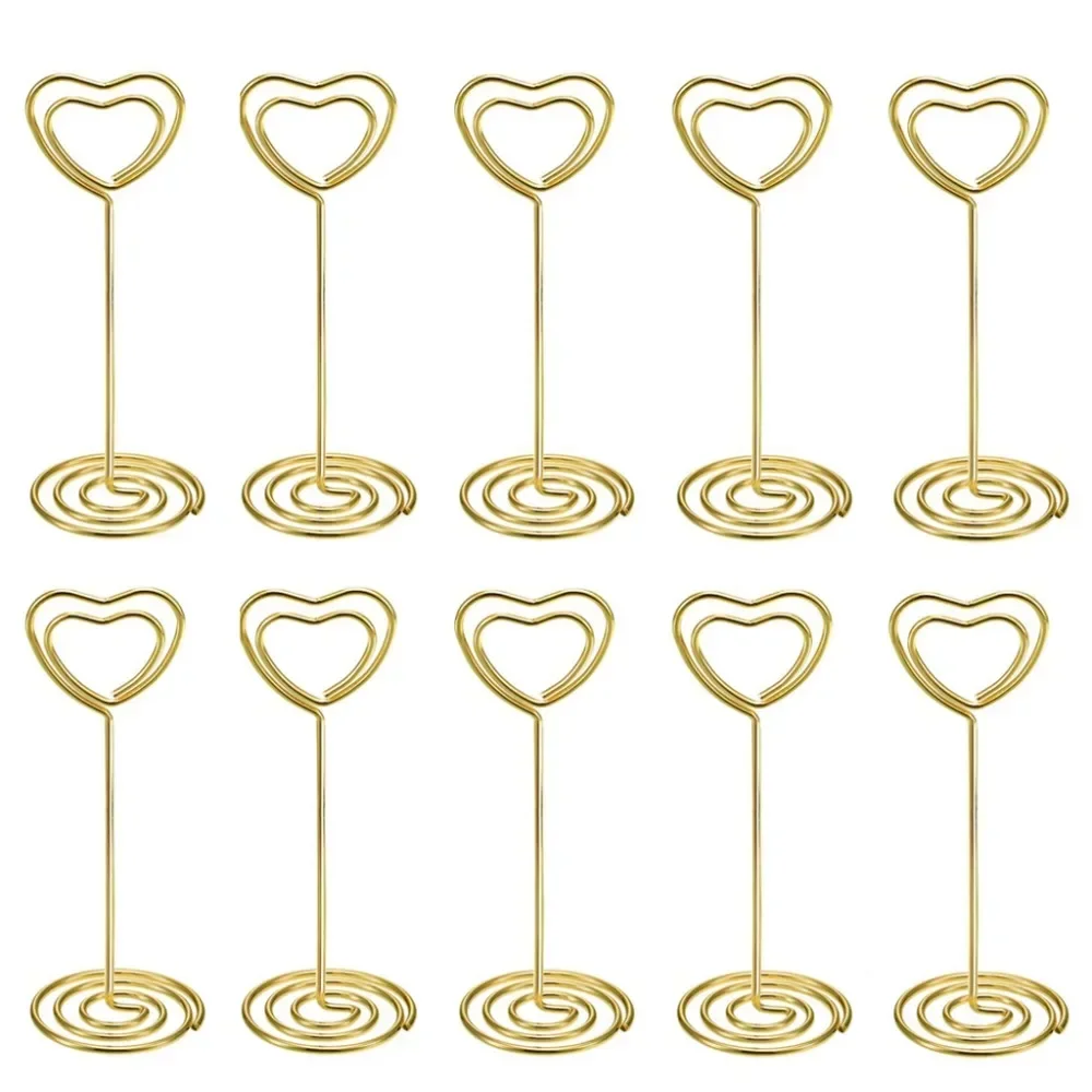 10 шт., держатели для карточек – обзор и цена Table Number Gold