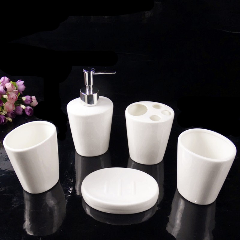 Белый керамический набор прина – обзор и цена Wedding Bathroom Supply Kit