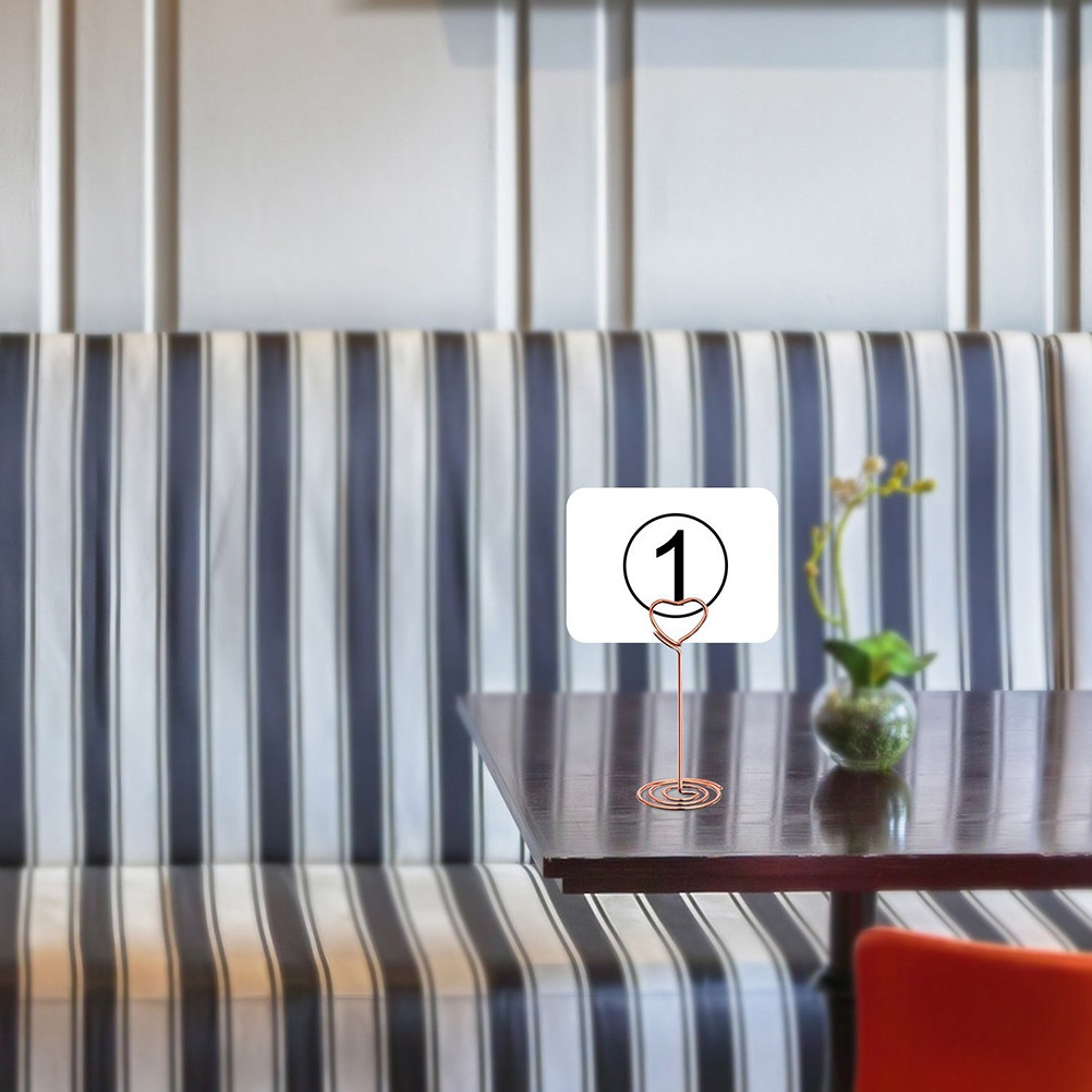 6 шт. подставок-держателей для – обзор и цена Table Number Gold